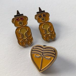 Father John Misty HONEYBEAR Enamel Pins (Set of 3)